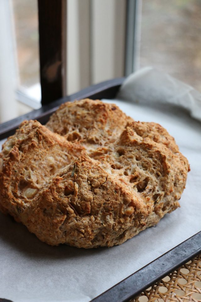 Cheese, Onion And Rosemary Soda Bread | Cooking Goals