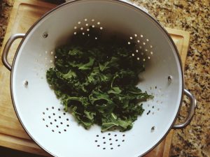 Kale Scrambled Eggs With Feta