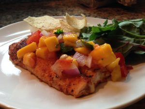 Summer Salmon With Mango Salsa