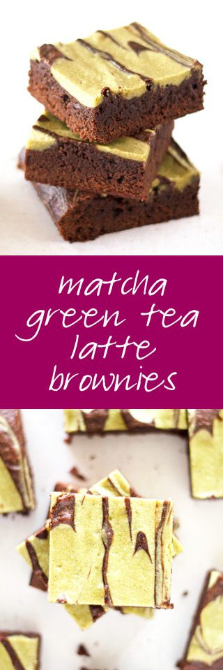matcha green tea latte brownies | ahappyfooddance.com