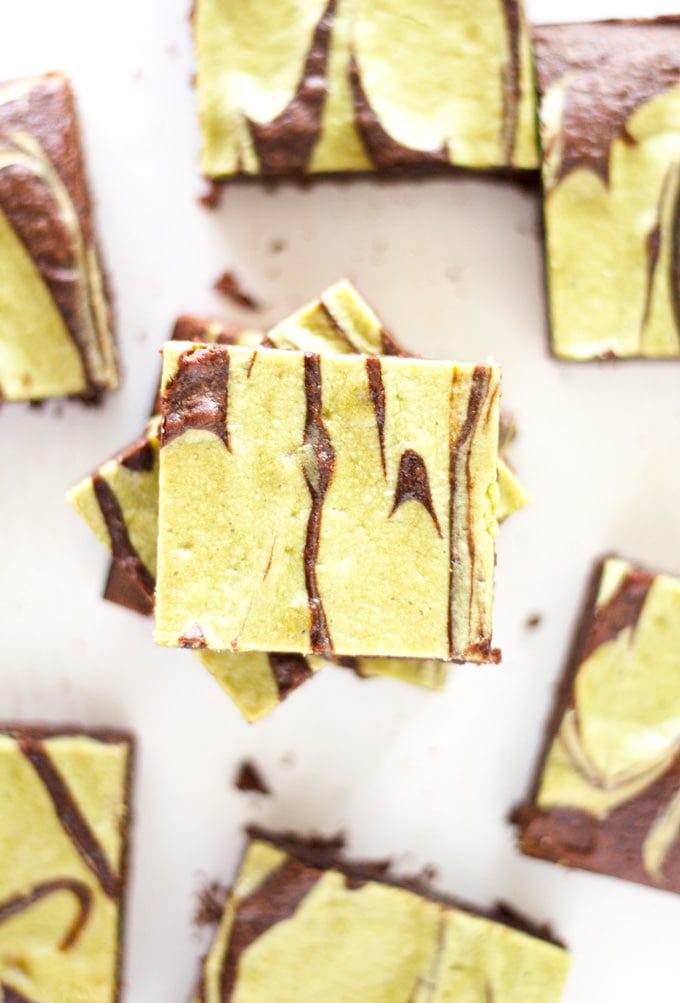 matcha green tea latte brownies | ahappyfooddance.com