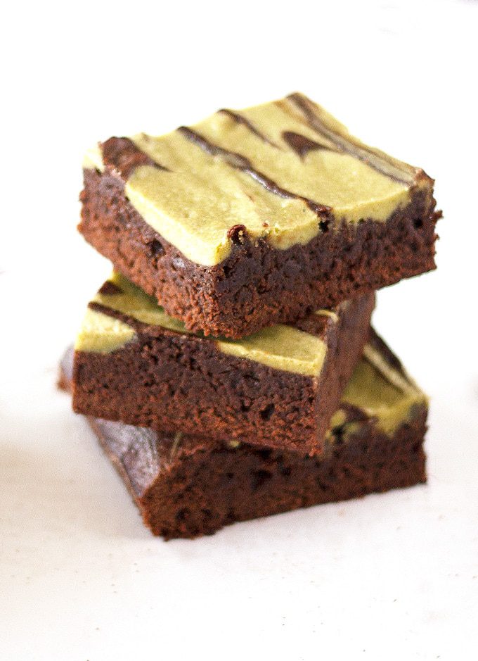 Matcha Green Tea Latte Brownies