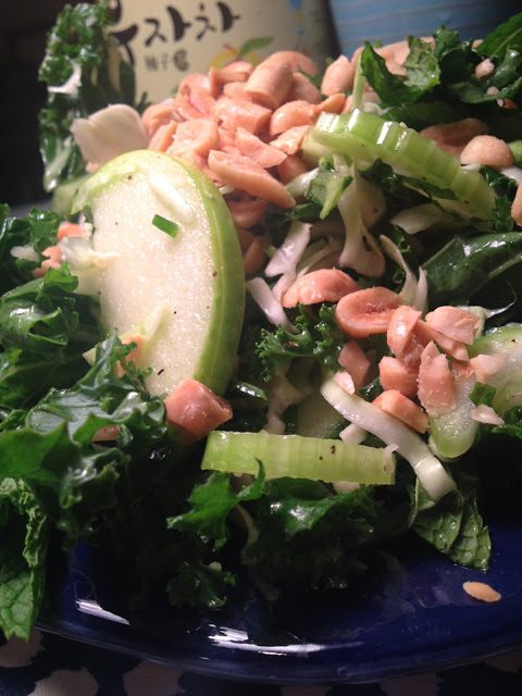 Minted Kale Salad With Peanuts