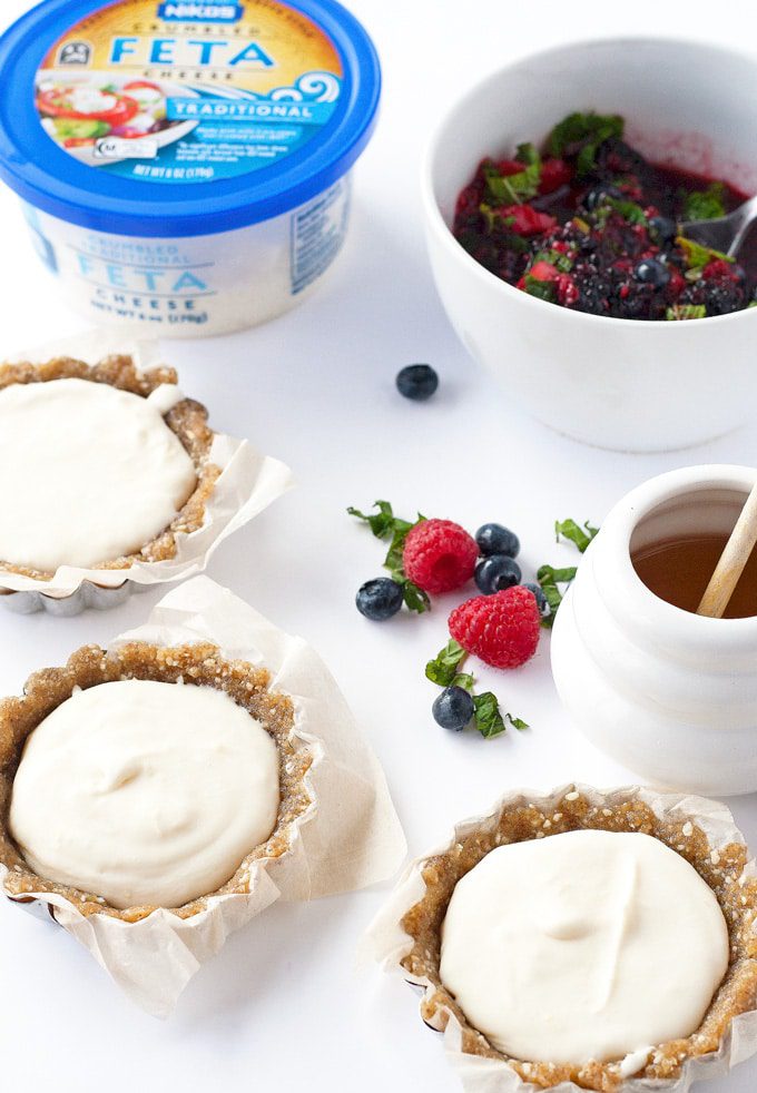 no bake feta fruit tart | ahappyfooddance.com
