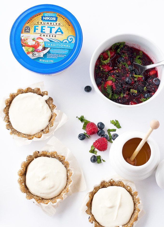 no bake feta fruit tart | ahappyfooddance.com