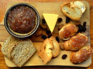 Onion Jam With Goat Cheese Crostini