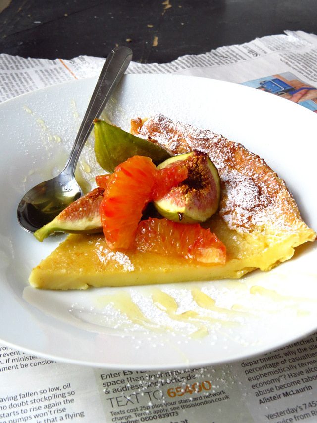 piece of dutch baby pancake