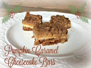 Pumpkin Caramel Cheesecake Bars