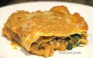 Farmers Market Pumpkin & Swiss Chard Lasagna