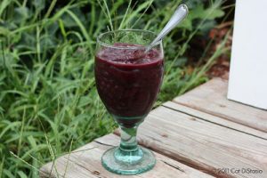 Purple Power Superfood Slushie With Blueberry And Pomegranate