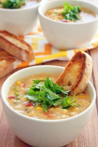 Roasted Red Pepper And Corn Chowder