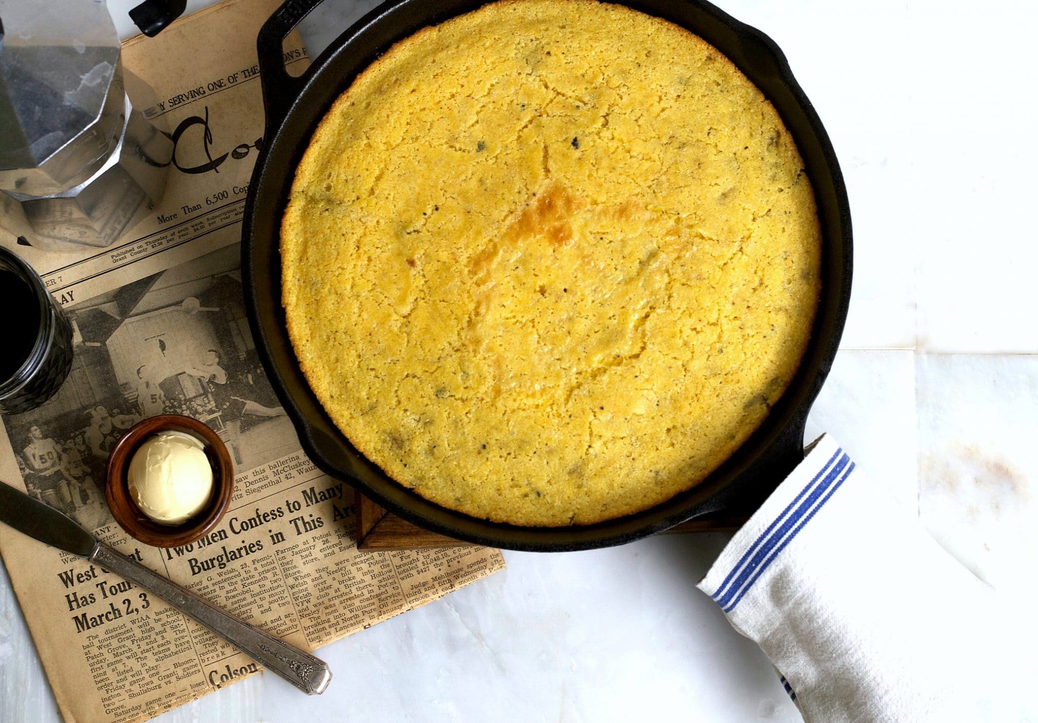 Skillet Green Chili Cornbread