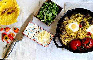 Sauteed Spaghetti Squash With Asiago Cheese And Arugula