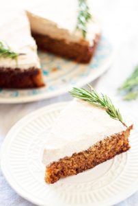 Spiced Honey Cake With Gingersnap Frosting
