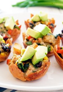 Spicy Southwestern Chicken Phyllo Cups