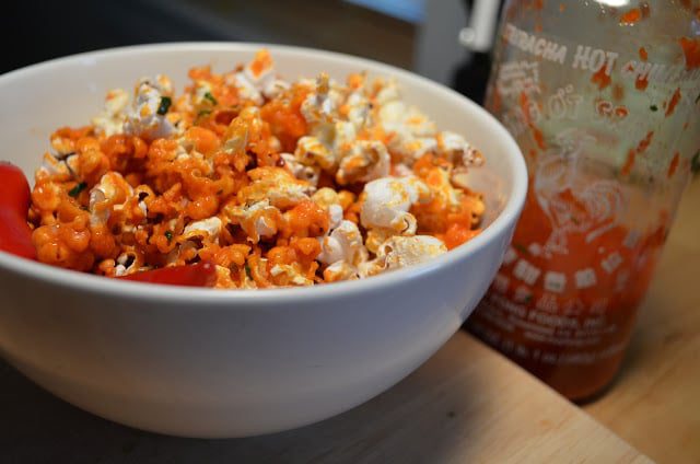 Sriracha Popcorn From Heaven
