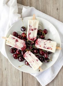 Tart Cherries And Cream Popsicles