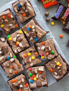 Trashed Up Halloween Brownies