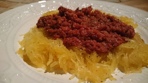 Turkey Bolognese With Spaghetti Squash