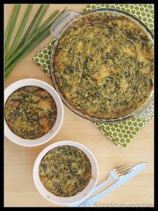 Crustless Spinach & Tofu Quiche