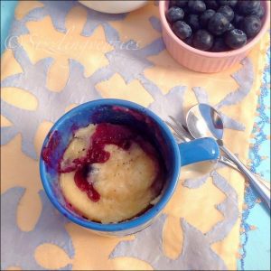 Blueberry Muffin Mug Cake