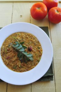 Tomato Kootu [Raw Tomato Gravy]