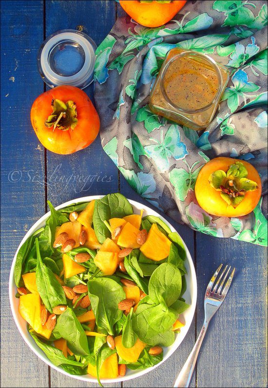 Spinach And Persimmon Salad