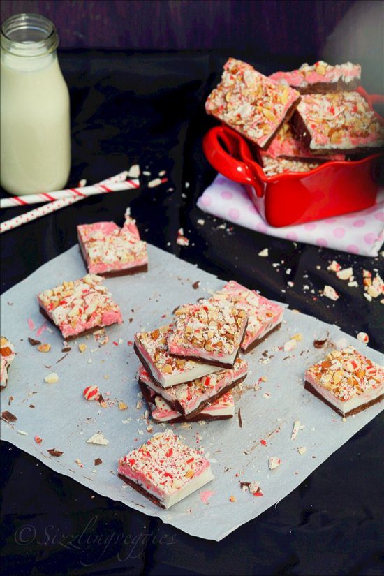 Spicy Nuts And Chocolate Brittle