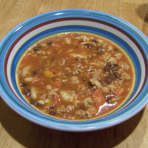 Ground Turkey And Bean Soup