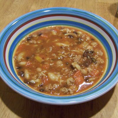 Ground Turkey And Bean Soup
