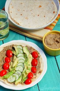 Olive Hummus Wrap With Avocado And Cucumber
