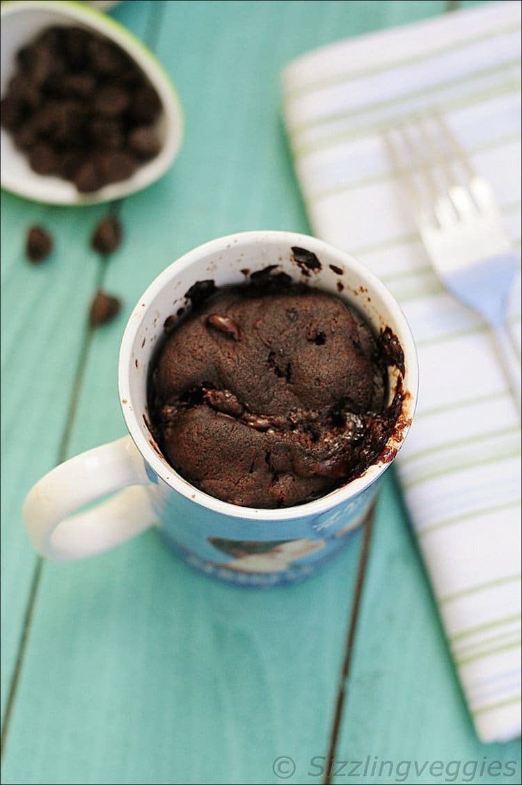 Chocolate Mug Cake (Eggless)