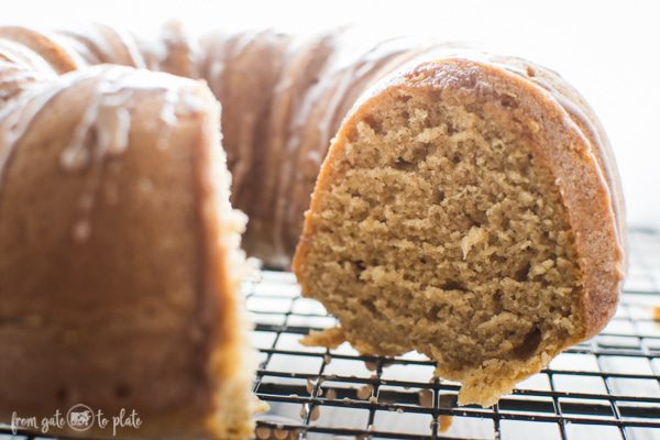 Cinnamon Bundt Coffee Cake -- From Gate to Plate -- BundtBakers