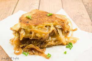 French Onion Grilled Cheese Sandwiches #SecretRecipeClub