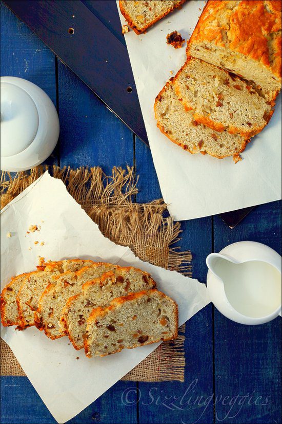 Eggless Banana Bread