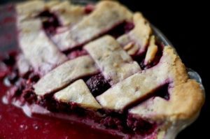 Vegan Lavender Berry Cream Pie