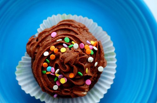 Chocolate Cheesecake-Filled Cupcakes With Chocolate Frosting