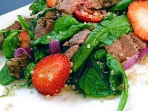 Strawberry, Beef & Quinoa Salad