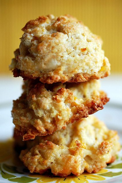Sweet Corn Peppered-White Cheddar Biscuits