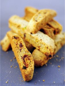 Orange Pistachio Biscotti With Dried Fruits