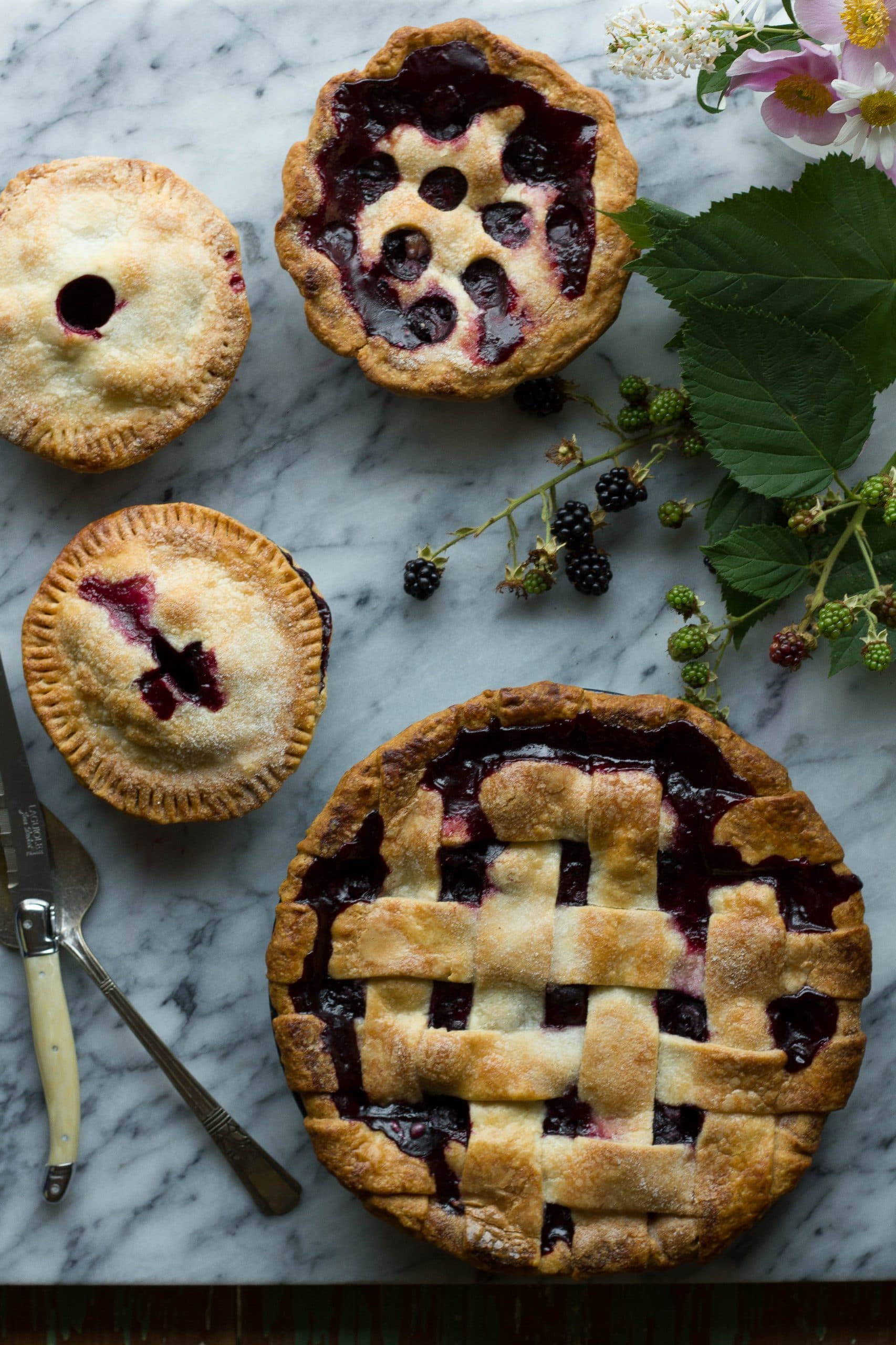 Blue And Blackberry Ginger Pie