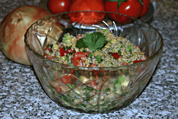 Recipe: Sprouted Lentil Quinoa Salad
