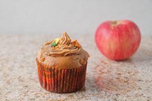 Caramel Apple Peanut Butter Cupcakes