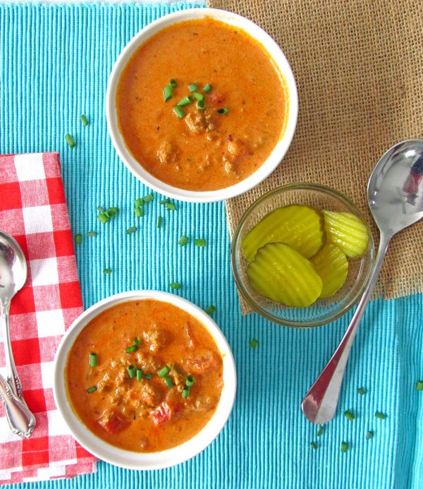 Real Food Cheeseburger Soup