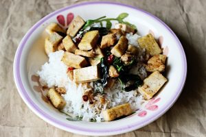 Chicken And Tofu With Basil