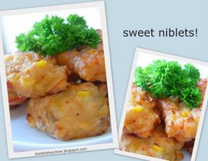 Sweet Niblets (Corn And Prawn Fritters)