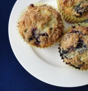 Classic Streusel-Topped Blueberry Muffins