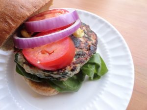 Spinach Feta Turkey Burgers