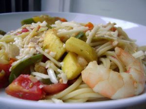 Shrimp And Pasta Primavera