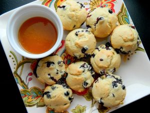 Blueberry Muffins With Honey Butter
